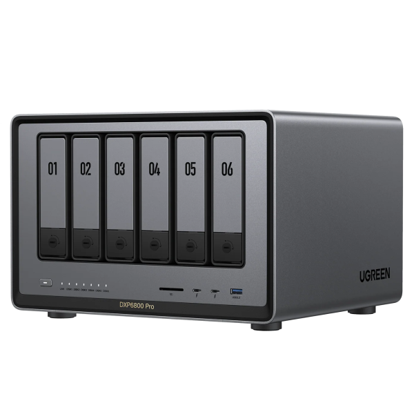 UGREEN NASync DXP6800 Pro – 6-Bay NAS-сервер з Intel i5 10-Core, 196TB, Dual 10GbE, Thunderbolt 4 та 8K HDMI